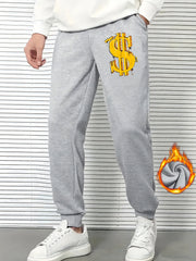Men's Dollar Graphic Sweatpants Casual Joggers For Fall Winter