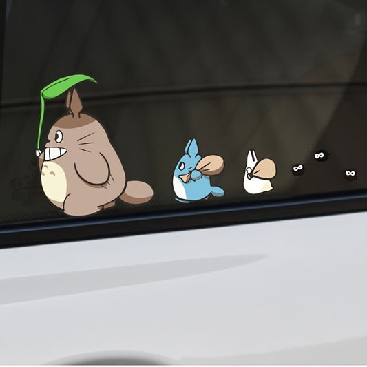 Funny Dinosaur Car Stickers - Creative Cartoon Scratch Shield Glass Decoration