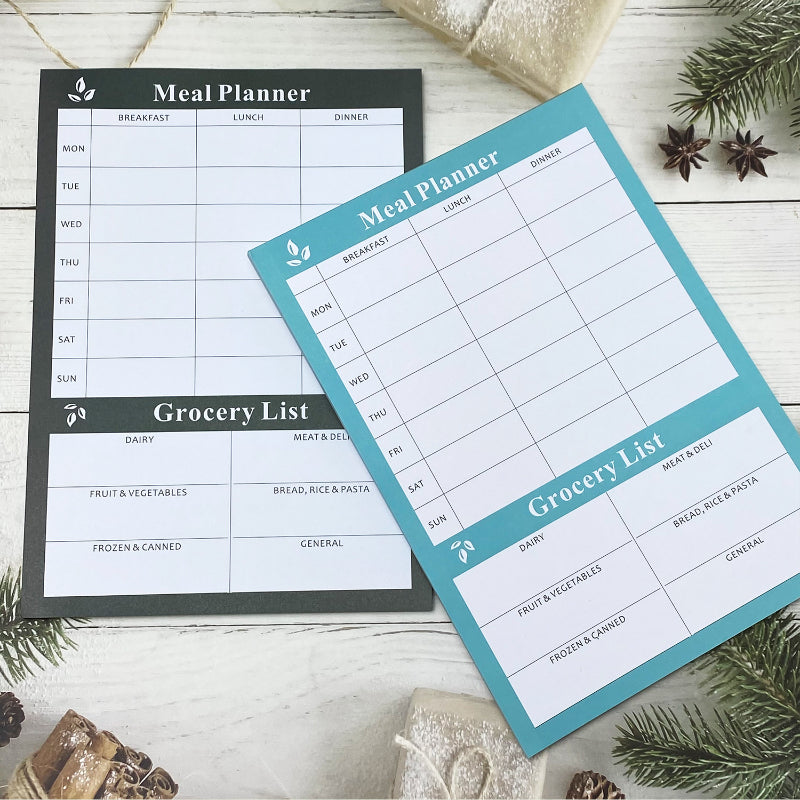 1pc Daily Meal Planner Weekly Meal Notepad Grocery Shopping List Planning Book