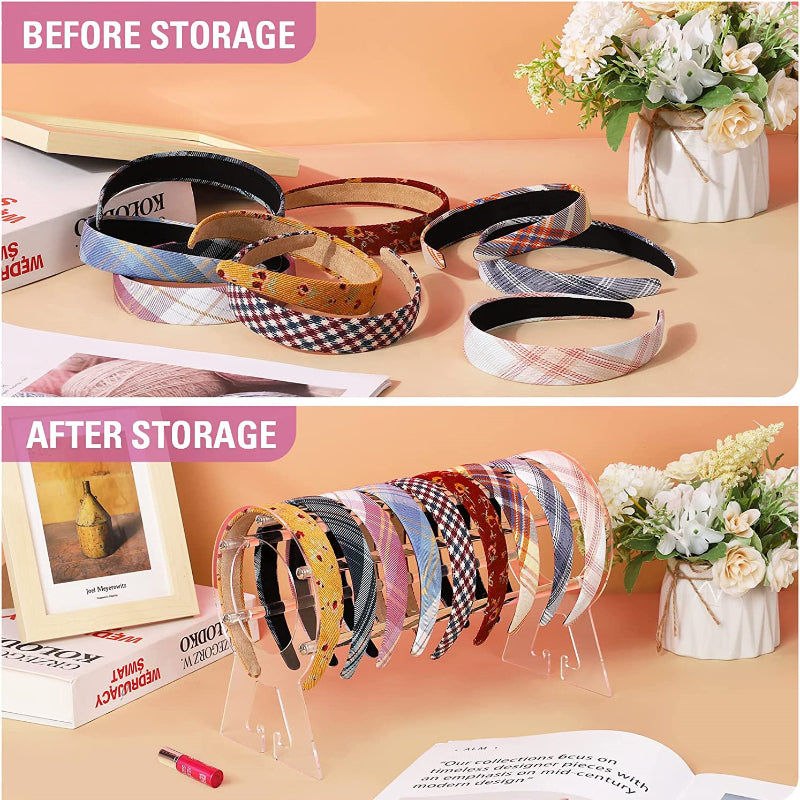 Acrylic Hairband Display Stand for Jewelry Storage Organization