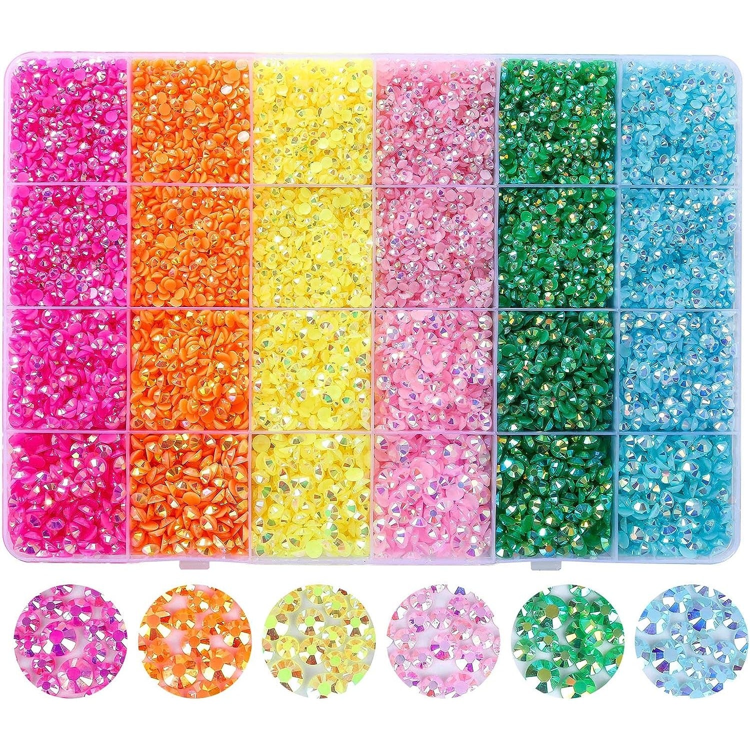 3 3 4 5MM Flatback Rhinestones Jelly Rhinestones Non hotfix Resin Rhinestones