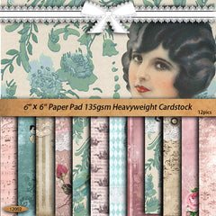 12pcs Paper Retro Journal Decoration DIY Tools For Stationery Arts Crafts