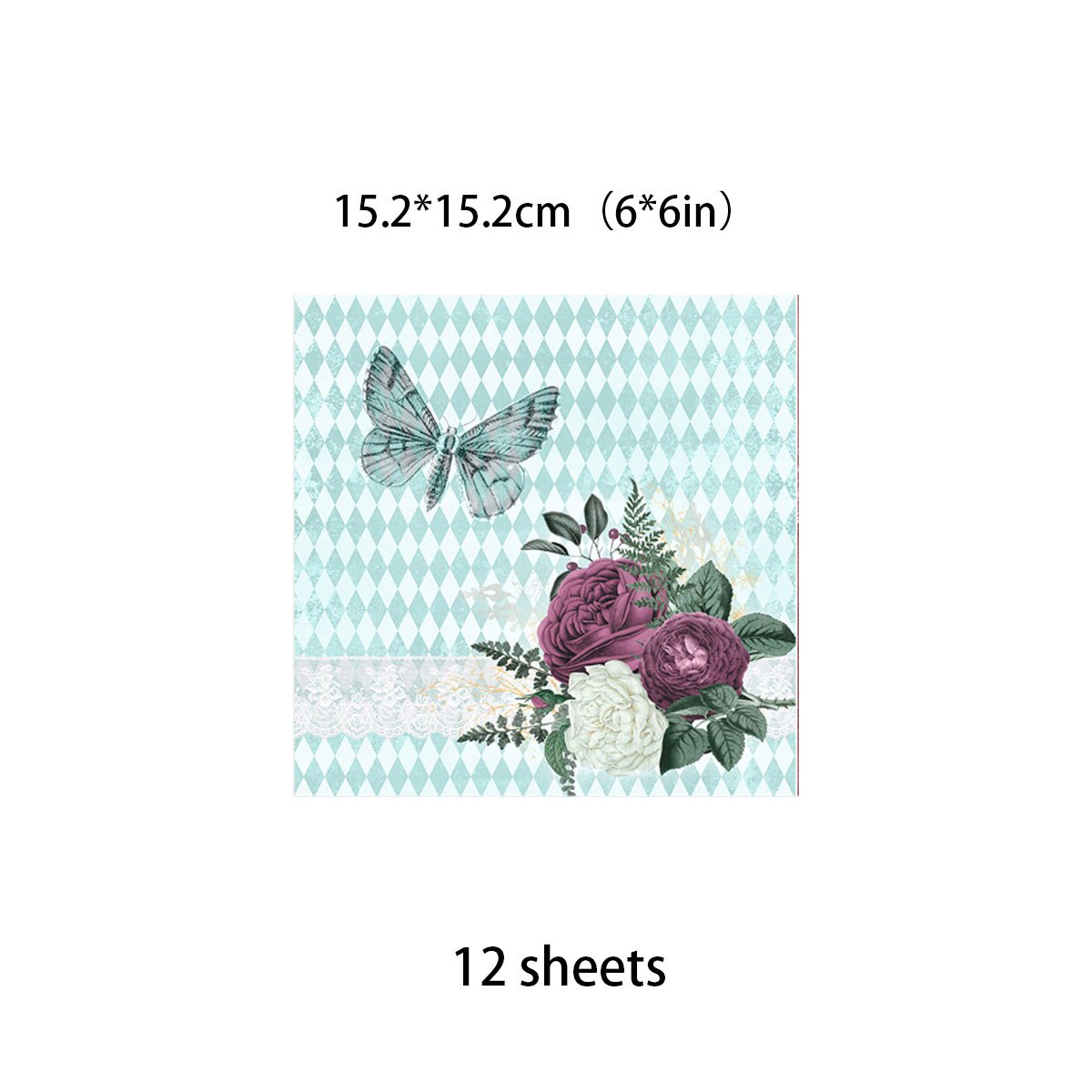 12pcs Paper Retro Journal Decoration DIY Tools For Stationery Arts Crafts
