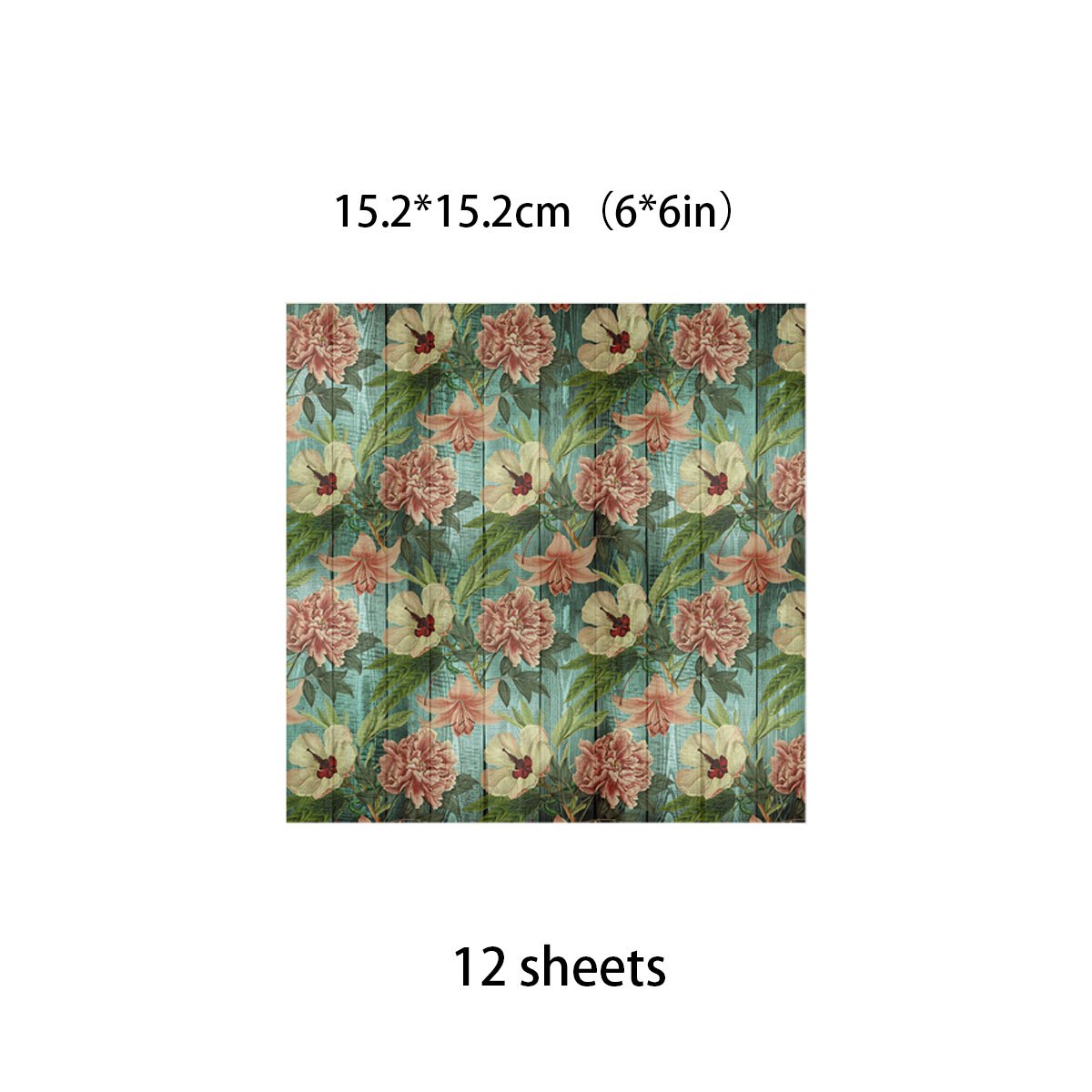12 Sheets Large Retro Journal Decoration Paper Student Stationery Arts Crafts