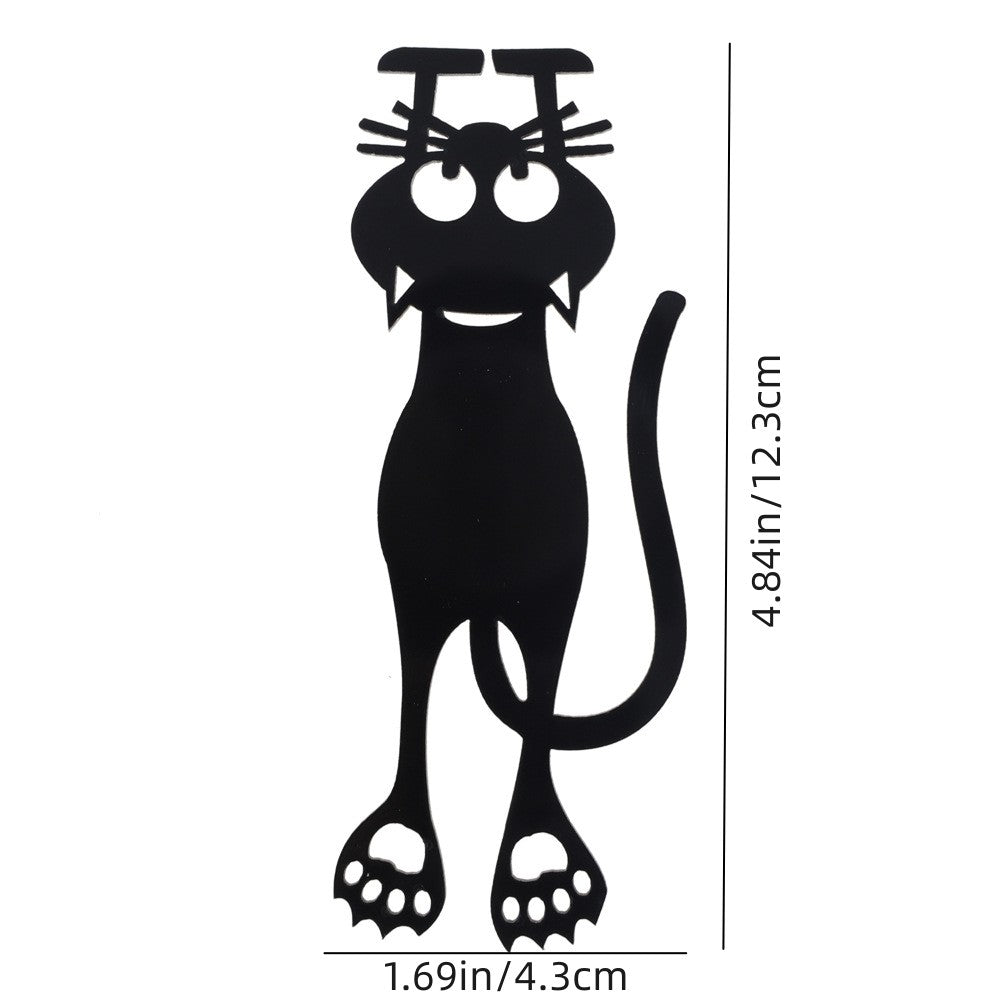 Hollow Out Little Cat Bookmark Acrylic Bookmark Creative Cat Label
