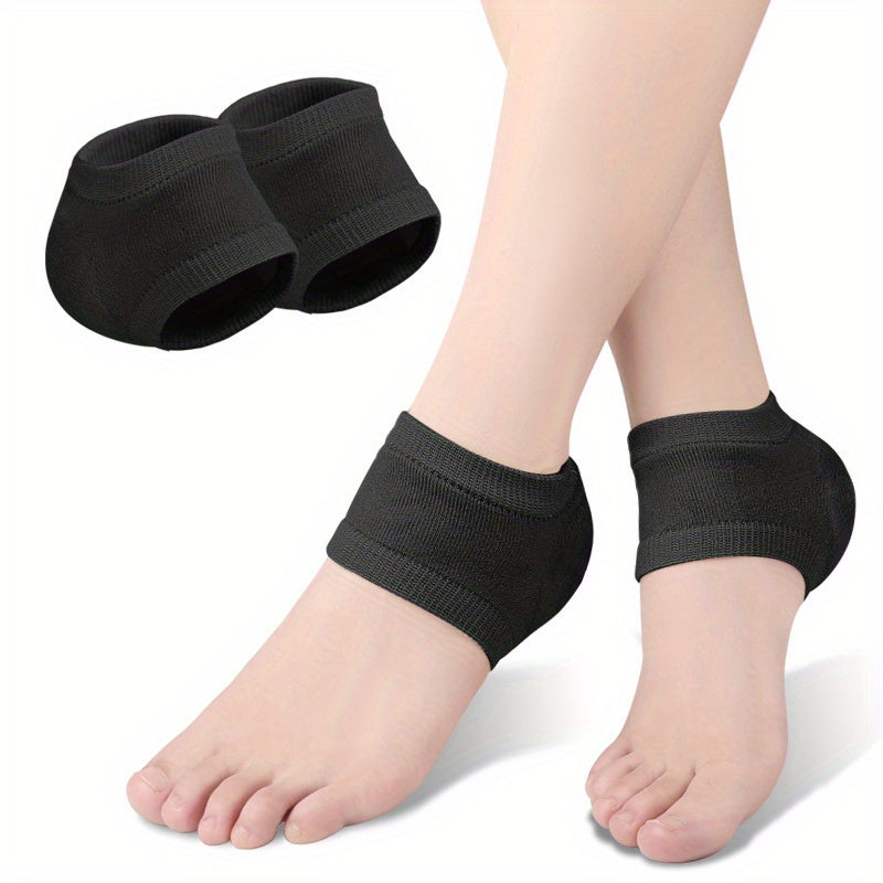 Gel Heel Protectors Silicone Heel Pads & Socks for Foot Care