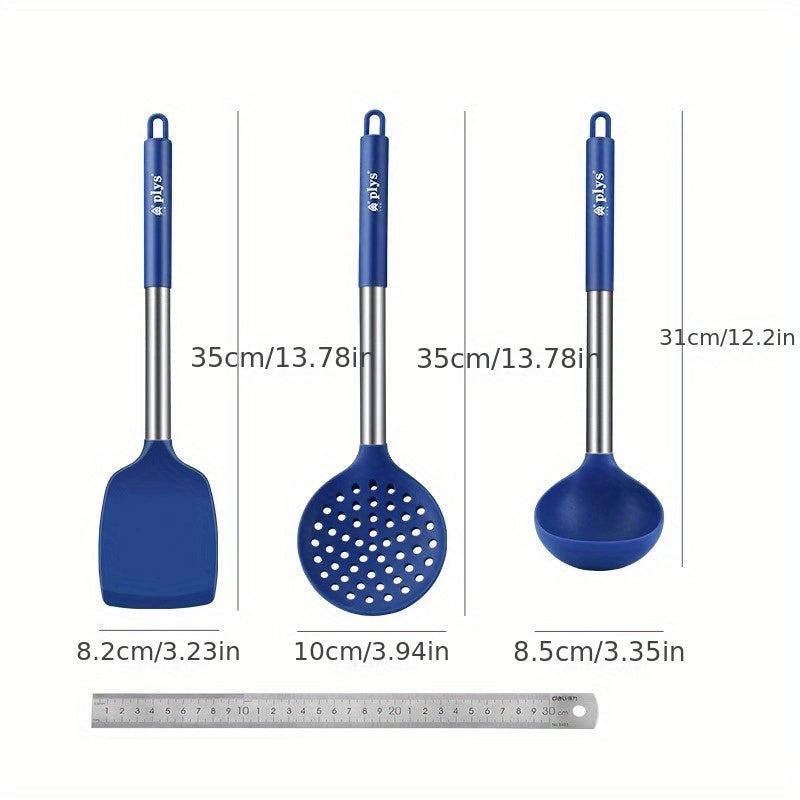 3pc Silicone Kitchen Utensils Set Non-stick Cooking Tools