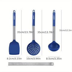 3pc Silicone Kitchen Utensils Set Non-stick Cooking Tools