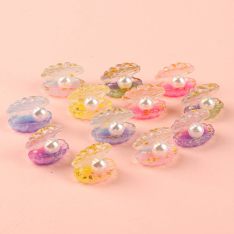 Luminous Shell Mini Fairy Tale Garden Furniture Dollhouse Ornaments