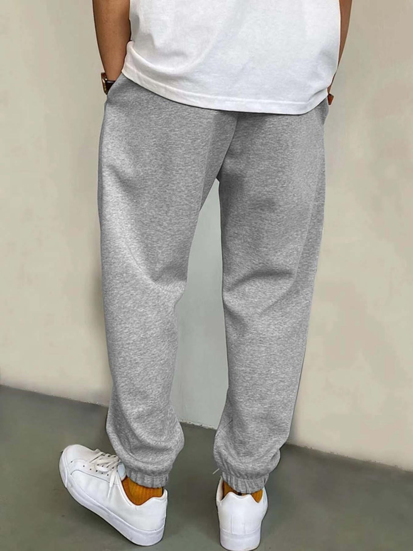 Men's Letter Print Joggers Casual Loose Fit Sweatpants