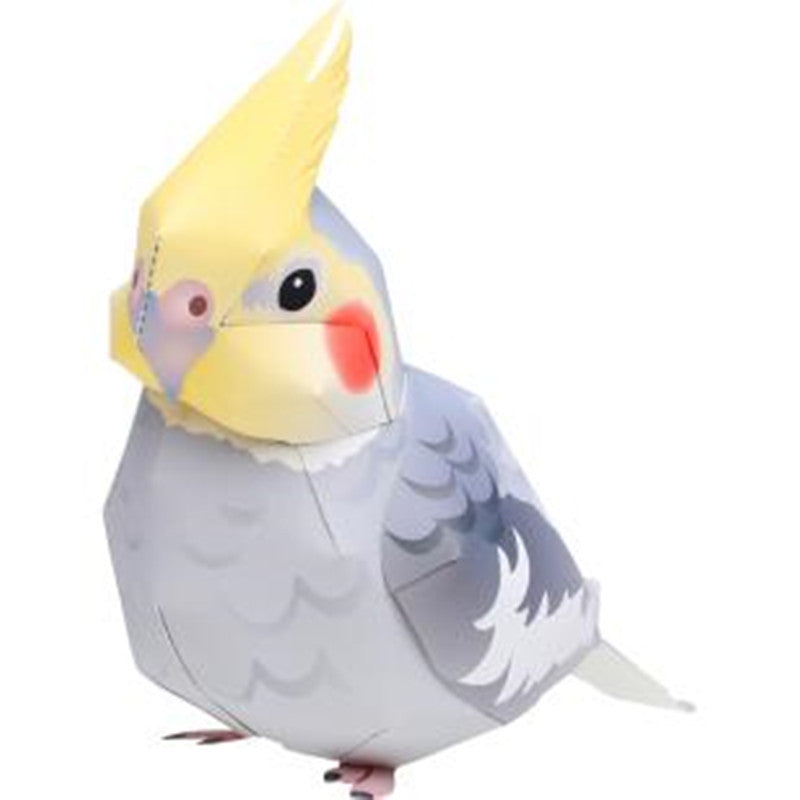 Cockatoo 3D Paper Model Ornament - Fun Building Game & Gift