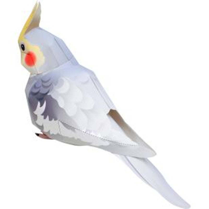 Cockatoo 3D Paper Model Ornament - Fun Building Game & Gift