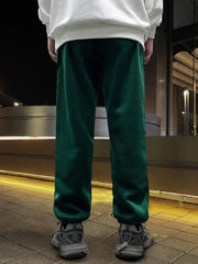 Men's V Print Joggers Stretch Waist Sweatpants