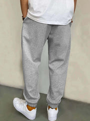 Men's V Print Joggers Stretch Waist Sweatpants