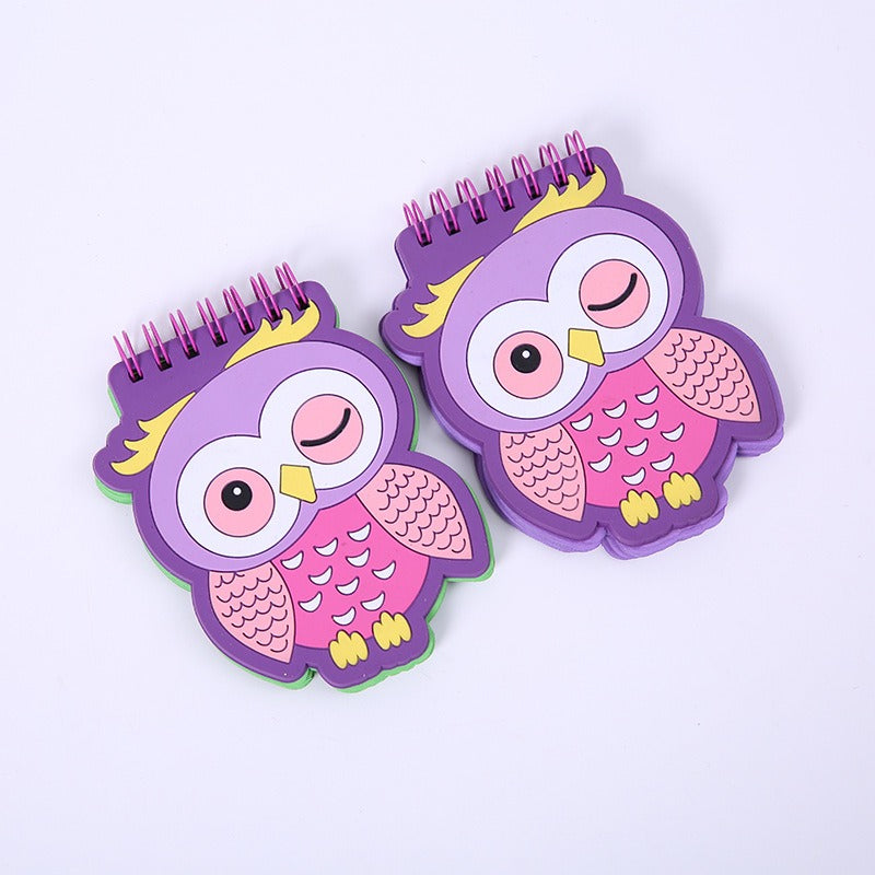 Cartoon Notebook PVC Cover Coil Notepad Student Memo Pad