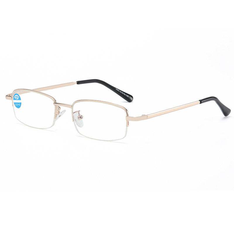 Metal Frame Light Block Lens Reading Glasses 1.0-4.0 Unisex