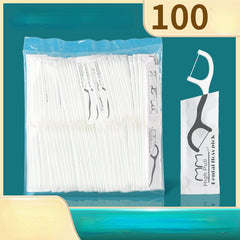 100pcs Portable Dental Floss Separately Packed Disposable 100 Bags