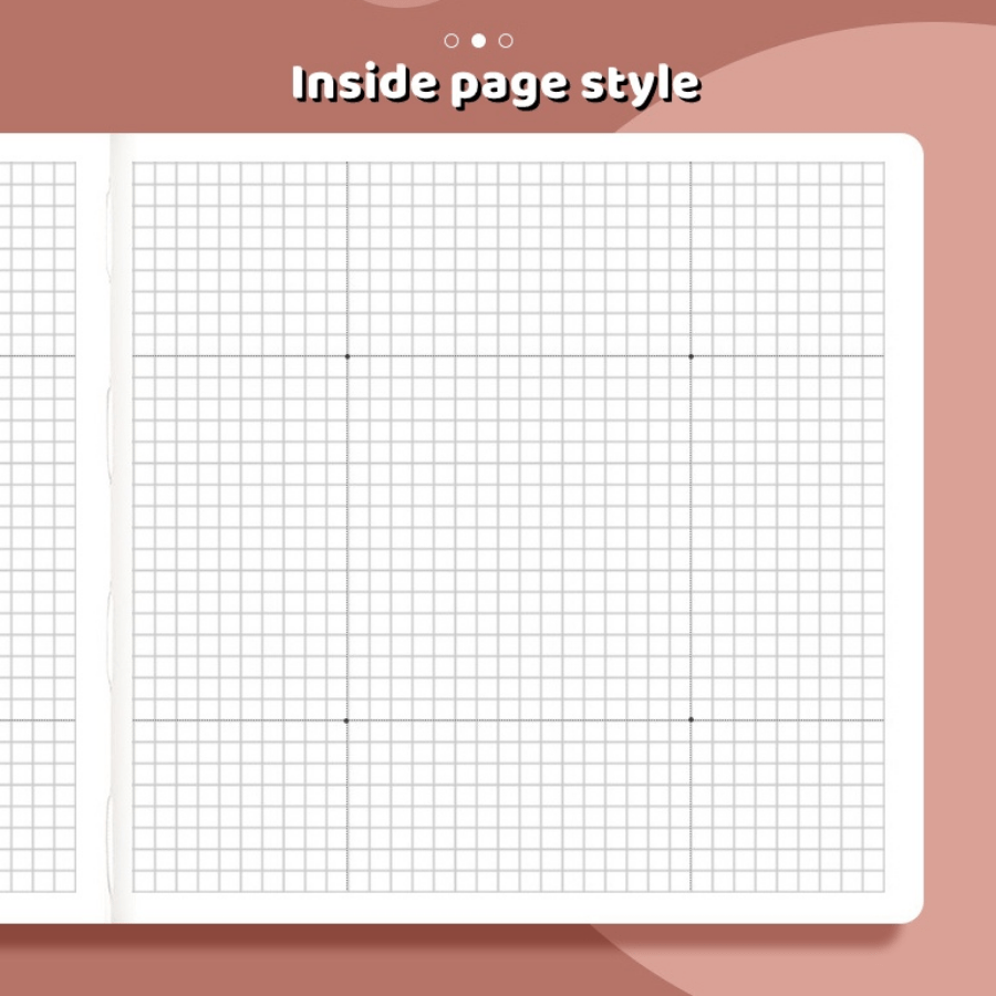 200 Pages Colorful Plaid Notebook Grid Pages Daily JournalAgenda Planner