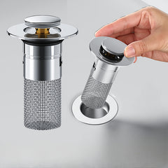 Stainless Steel Floor Drain Press Type Sink Stopper