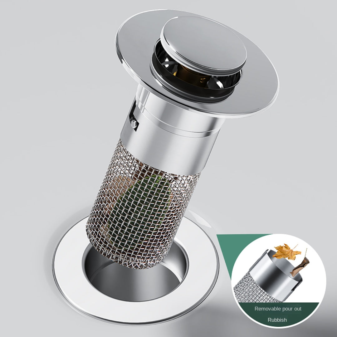 Stainless Steel Floor Drain Press Type Sink Stopper