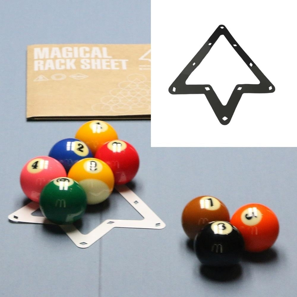 144pcs Billiard Swing Ball Film Triangle Magic Rack Accessories