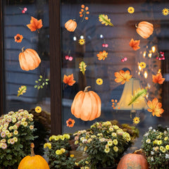 Pumpkin Wall Decal Self-adhesive PVC Sticker for Home Decoration