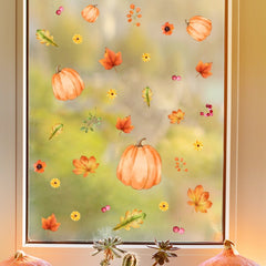 Pumpkin Wall Decal Self-adhesive PVC Sticker for Home Decoration