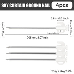 Heavy Duty Tent Stakes Metal Tarp Pegs Ground Pegs Camping Stakes