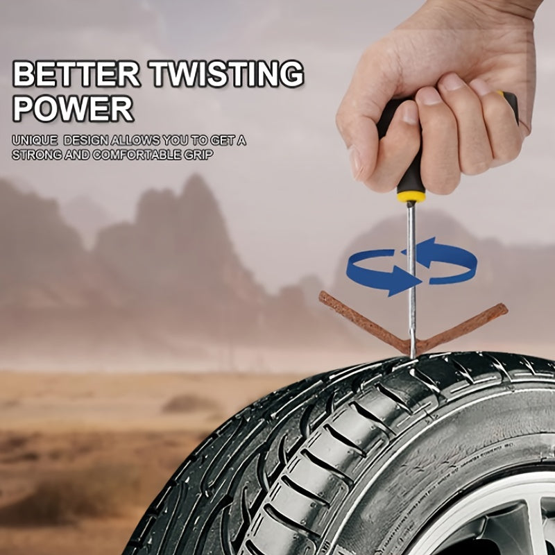 Car Tire Repair Tool Kit Tubeless Tyre Puncture Repair Kit Studding Tool Set