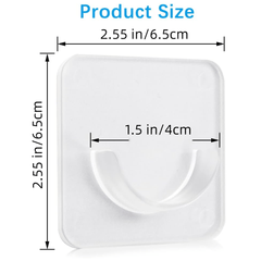 10pcs Adhesive Shower Rod Holders No Drilling