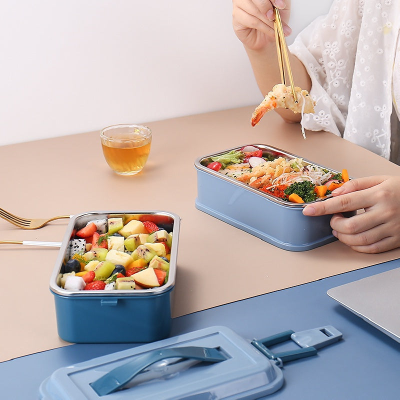 1pc SUS304 Insulated 2 Layers Lunch Box Good looking Appearance Lunch Box