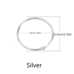 10pcs Metal Round Shower Curtain Hook Ring Extra Thick Bathroom Hook