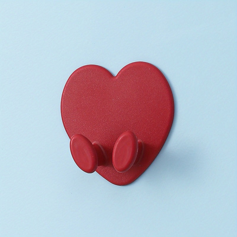 Red Love Kitchen Wall Plug Hook Cable Storage Organizer