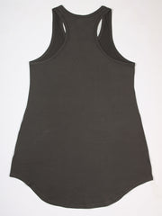  Cat & Slogan Print Nightdress Scoop Neck Stretch Tank Sleep Dress