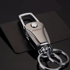 Stainless Steel Car Key Chain Men Women Waist Hanging Key Ring