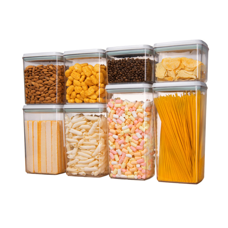 Stackable Food Container Clear Food Storage Jar Kit
