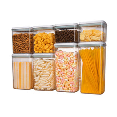 Stackable Food Container Clear Food Storage Jar Kit
