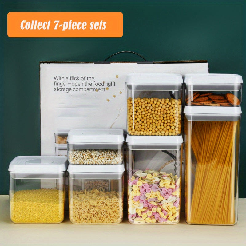 Stackable Food Container Clear Food Storage Jar Kit
