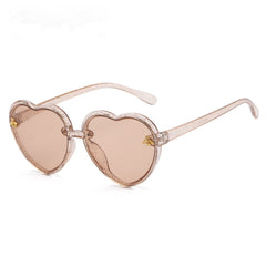 Heart Shaped Sunglasses with UV Protection for Girls