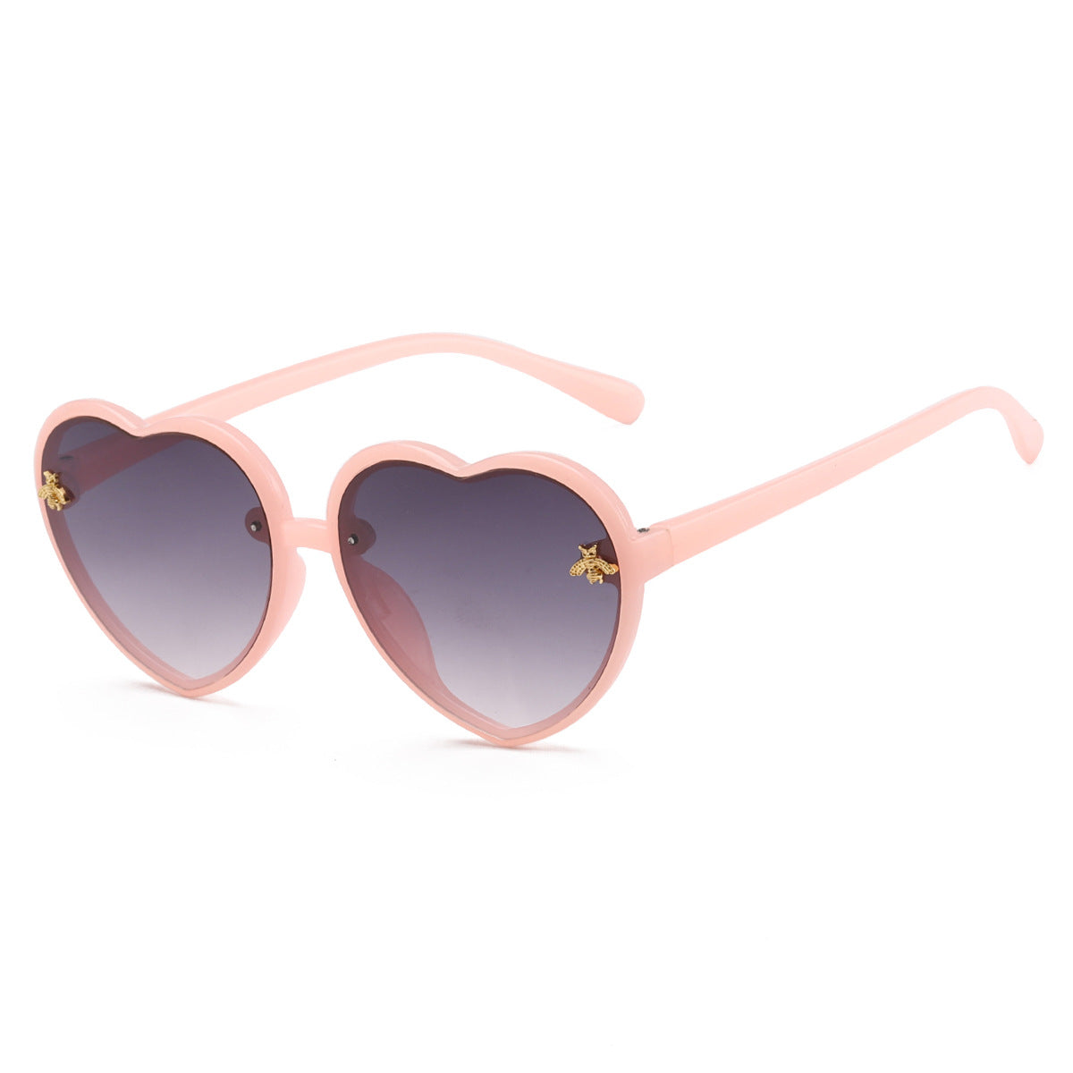 Heart Shaped Sunglasses with UV Protection for Girls