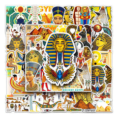 50pcs Mysterious Egypt Cartoon Stickers Decorative DIY Creative Toys