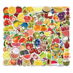 100pcs Cartoon Fruit Stickers Waterproof Vinyl Stickers For Water Bottle Laptop