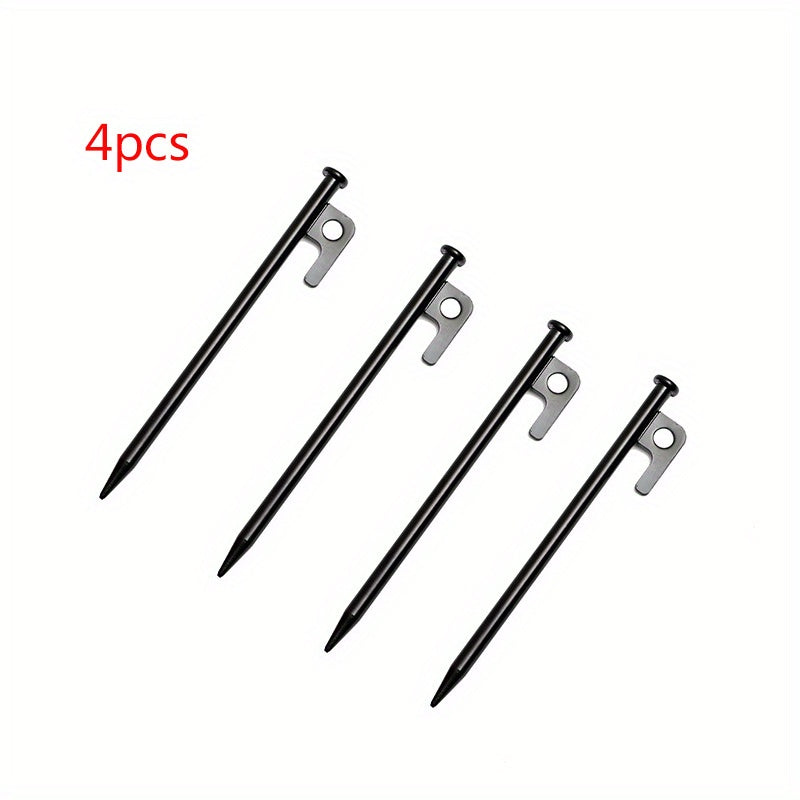 4pcs Steel Ground Nails for Canopy Tent Outdoor Camping Beach