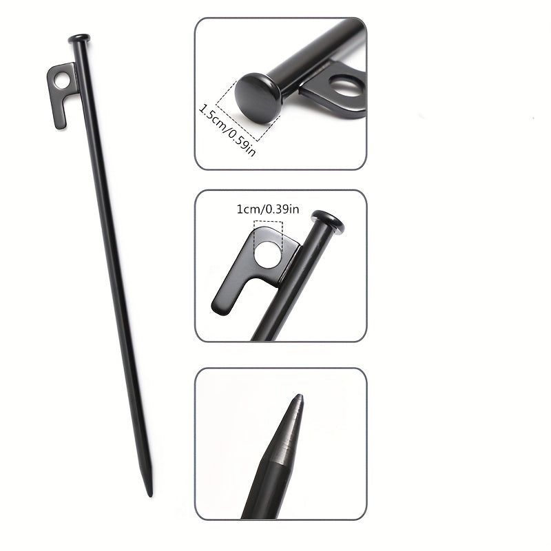 4pcs Steel Ground Nails for Canopy Tent Outdoor Camping Beach