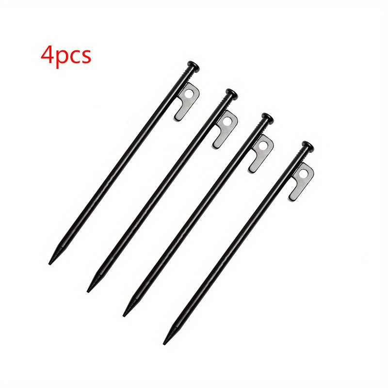 4pcs Steel Ground Nails for Canopy Tent Outdoor Camping Beach