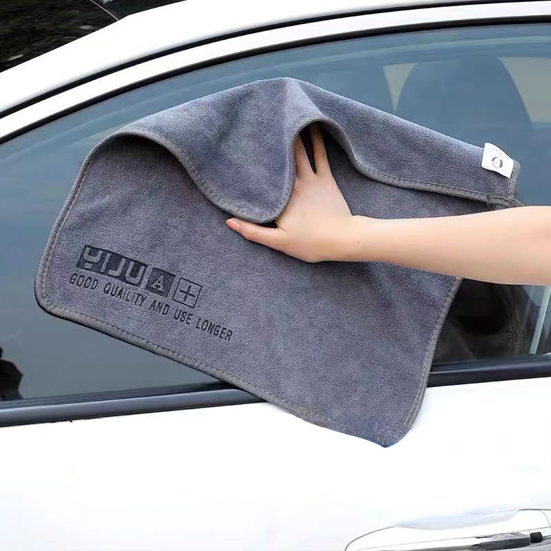 Double Sided Microfiber Car Wash Towel - Thickened Cloth, Absorbs Water