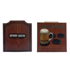 4Pcs Beer Dart Plate Coasters Set ABS Plastic Personalized Beer Gift