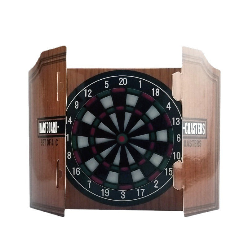 4Pcs Beer Dart Plate Coasters Set ABS Plastic Personalized Beer Gift