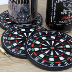 4Pcs Beer Dart Plate Coasters Set ABS Plastic Personalized Beer Gift