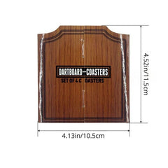 4Pcs Beer Dart Plate Coasters Set ABS Plastic Personalized Beer Gift